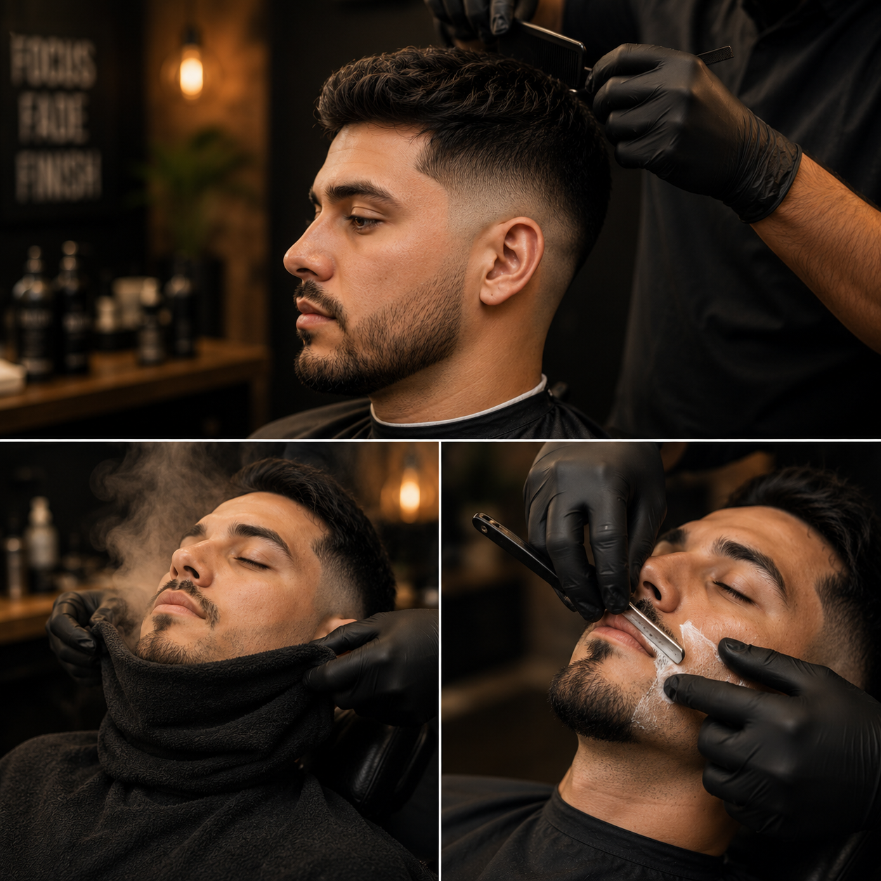 Haircut w/ goatee or mustache